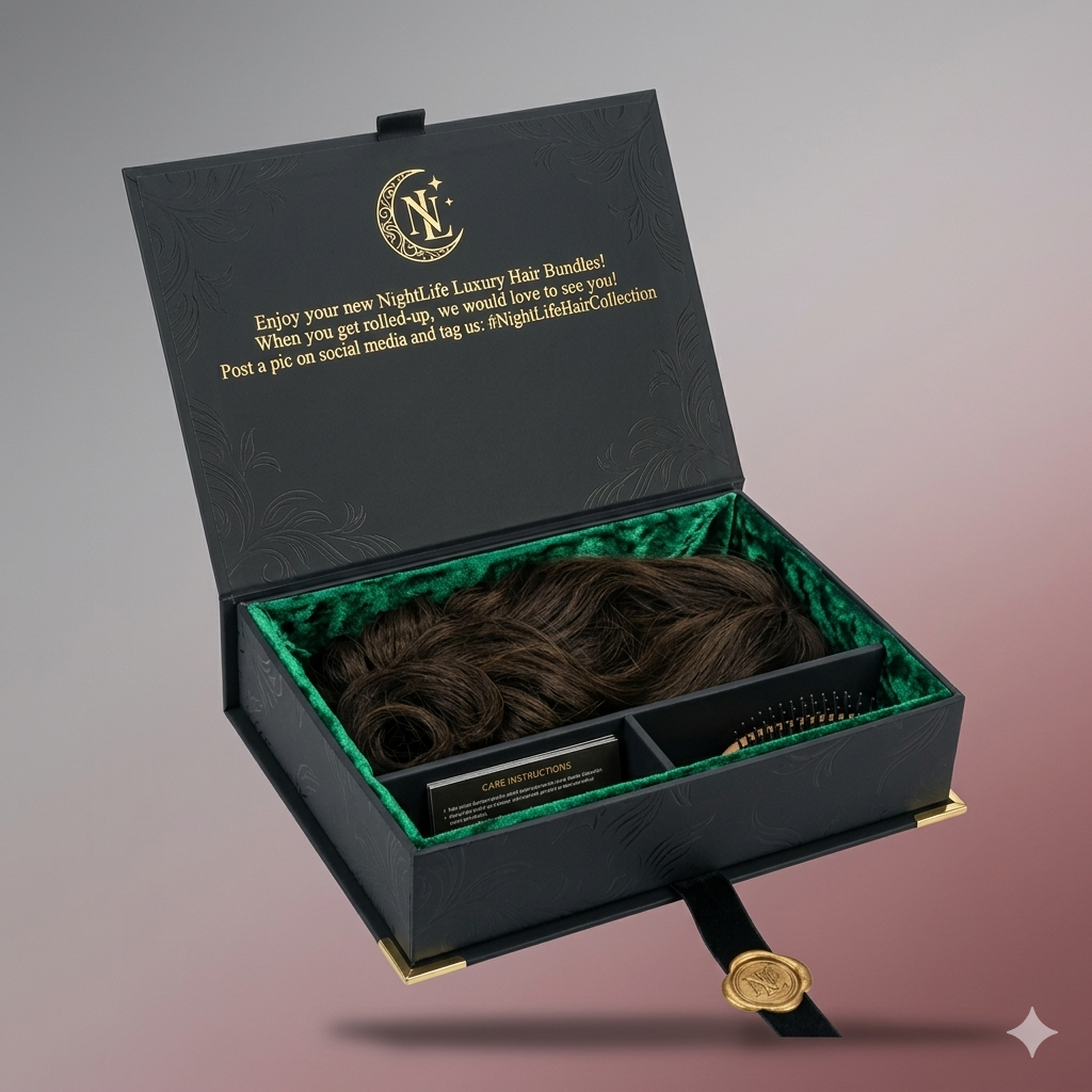 Hair extension boxes