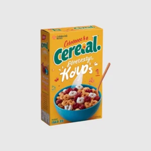 Multi-Color Printed Cereal Boxes