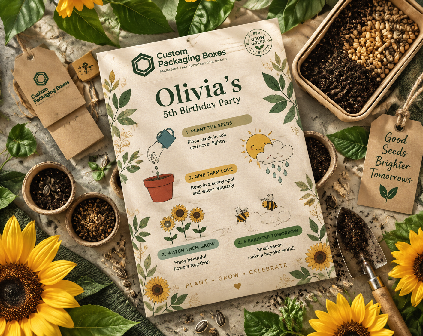 Sunflower Seed Boxes