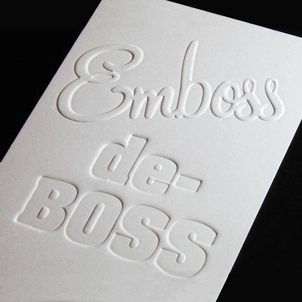 Embossing and Debossing