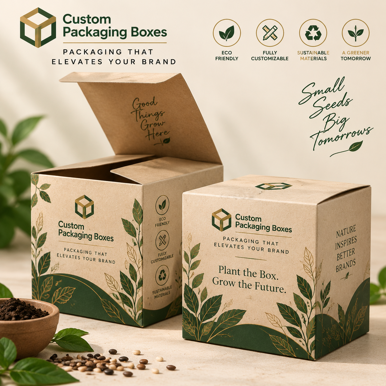 Custom Flax Seed Boxes