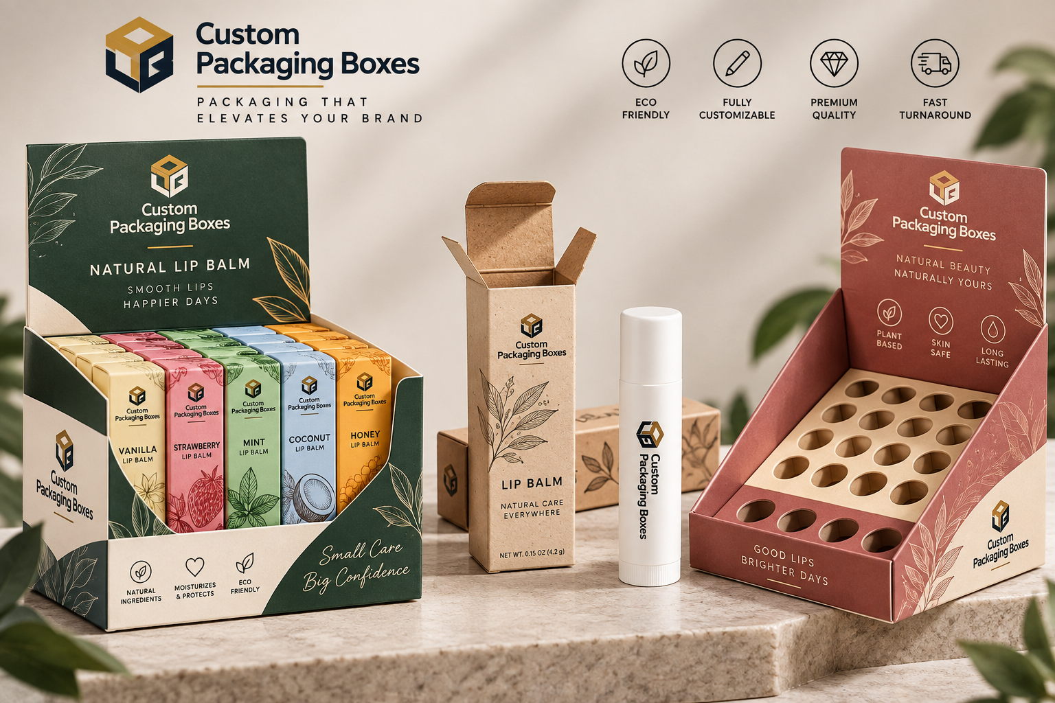 Custom Lip Balm Display Boxes