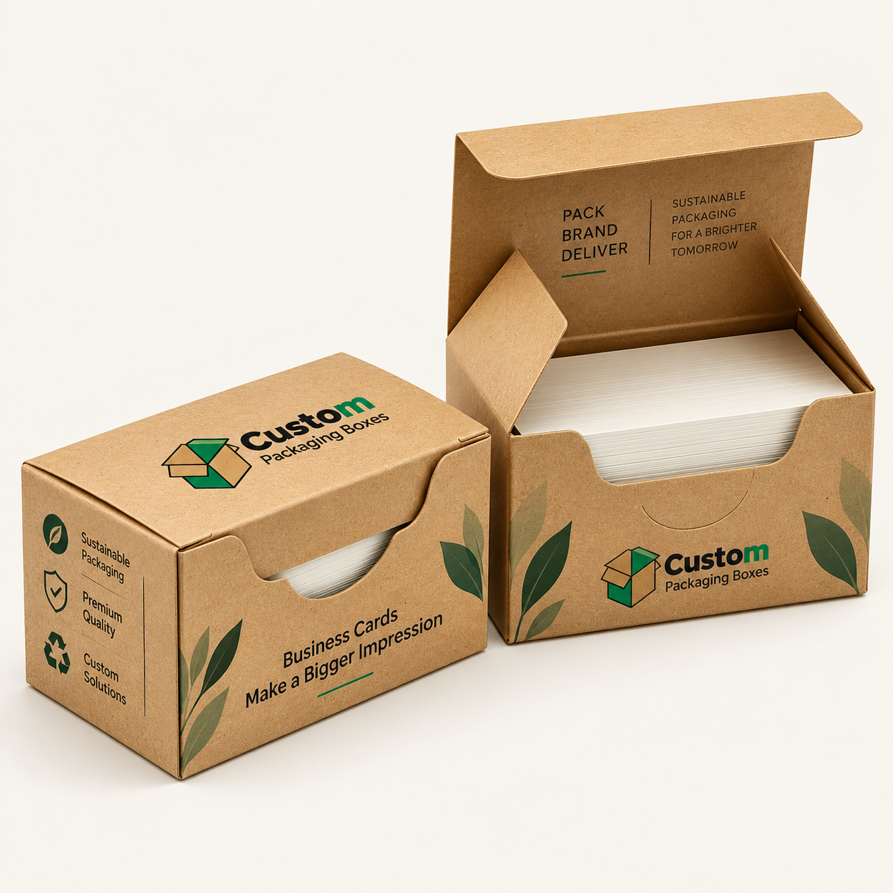 Kraft card boxes